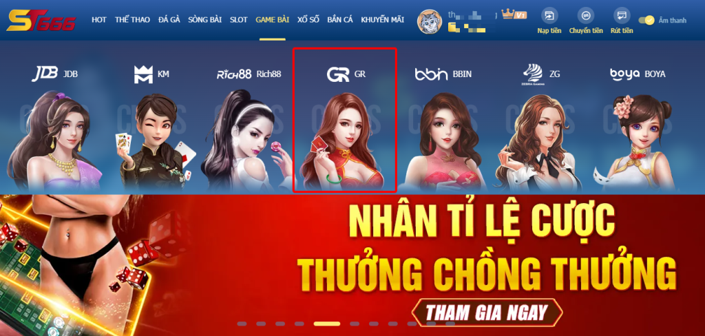 game bài đổi thưởng GR