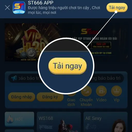 Tải APP ST666