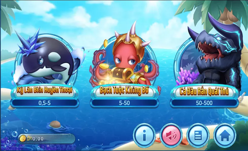 Bắn cá ST666 - Giao diện chọn sảnh cược Lucky Fishing