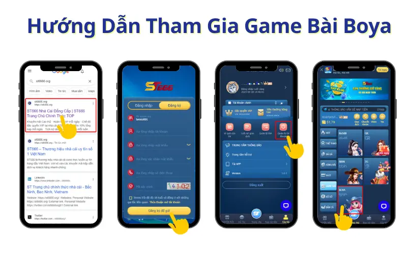 Hướng dẫn đánh bài đổi thưởng BOYA nhà cái ST666