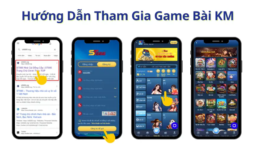 Hướng dẫn tham gia game bài đổi thưởng ST666