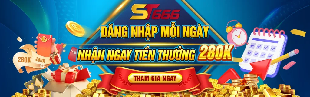 đăng nhập ST666 nhận 280k